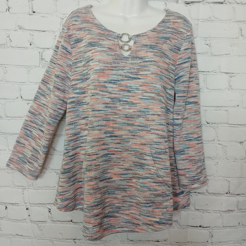 Ruby Rd. Space Dye Top Blouse Size Small
